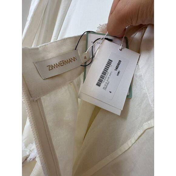 Zimmerman Ivory Postcard Applique Skirt Resort RTW 2022 Sold Out Rare NWT - Picture 5 of 7